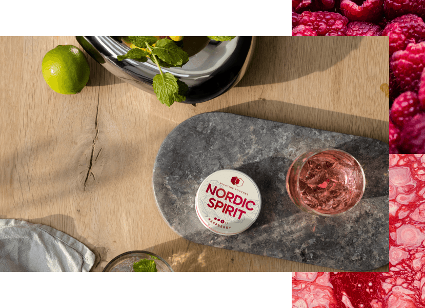 Raspberry Flavor - Nordic Spirit Nicotine pouches
