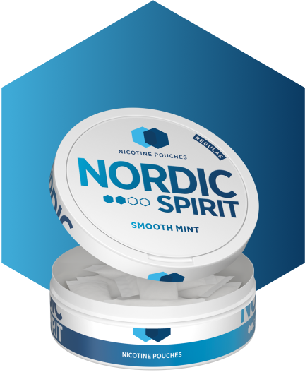 Can of Nordic Spirit Smooth Mint Nicotine Pouches.