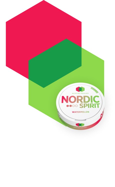 Can of Nordic Spirit Watermelon Nicotine Pouches.